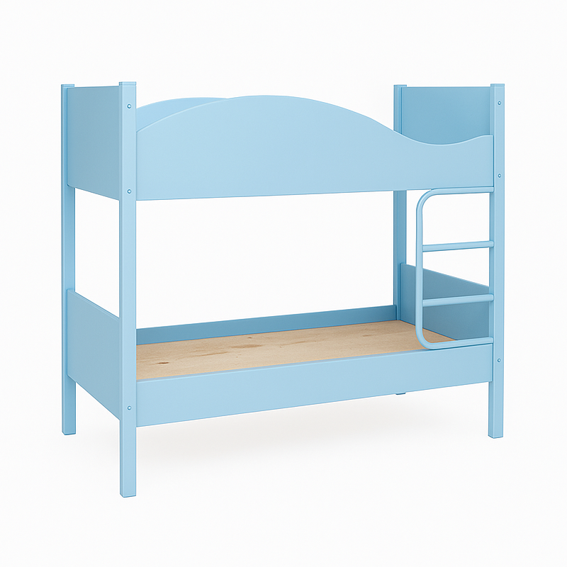 Дитяче ліжко 2-х ярусне на металокаркасі, ЛЕЛЕКА, 1456x650x1408 мм.